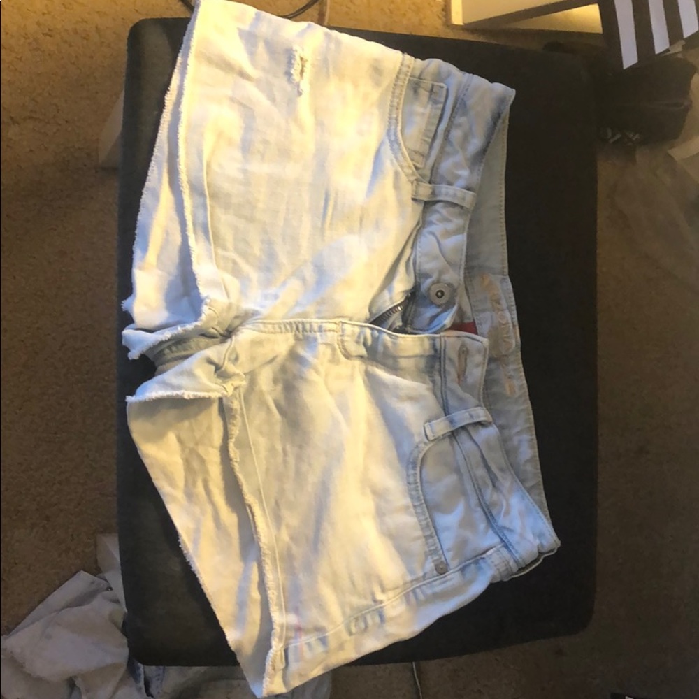 Jean shorts. extremely Light washed. size 5